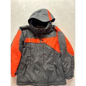 Obermeyer Youth Size 12 Junior Orange/Grey Ski Jacket